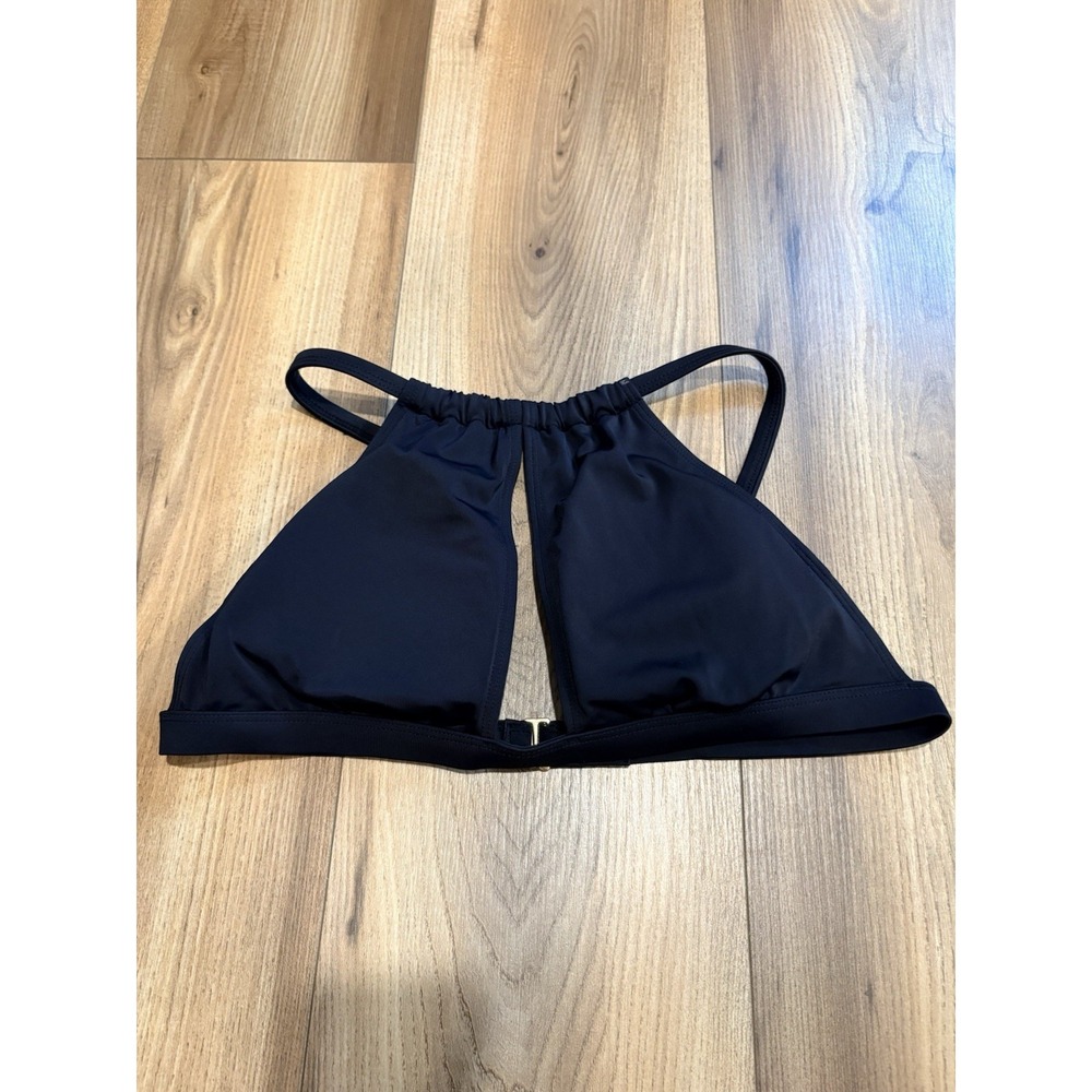 Adore Me Bikini Top Triangle Black Women's Medium Padded Swimsuit Bathing Suit